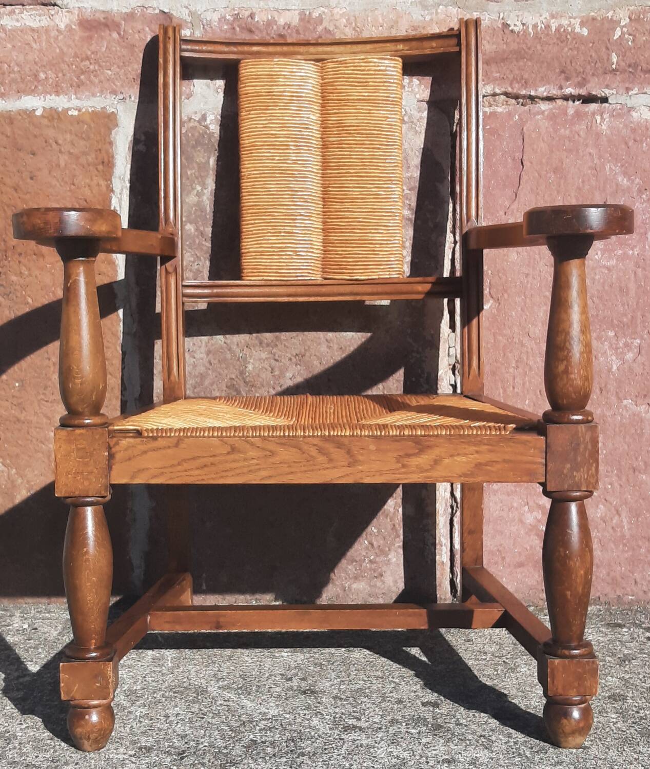 Straw chair (seat and backrest)