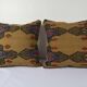 Set of 2 vintage kilim cushion covers 46x46 cm