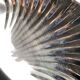 Plat inox serviteur forme coquillages