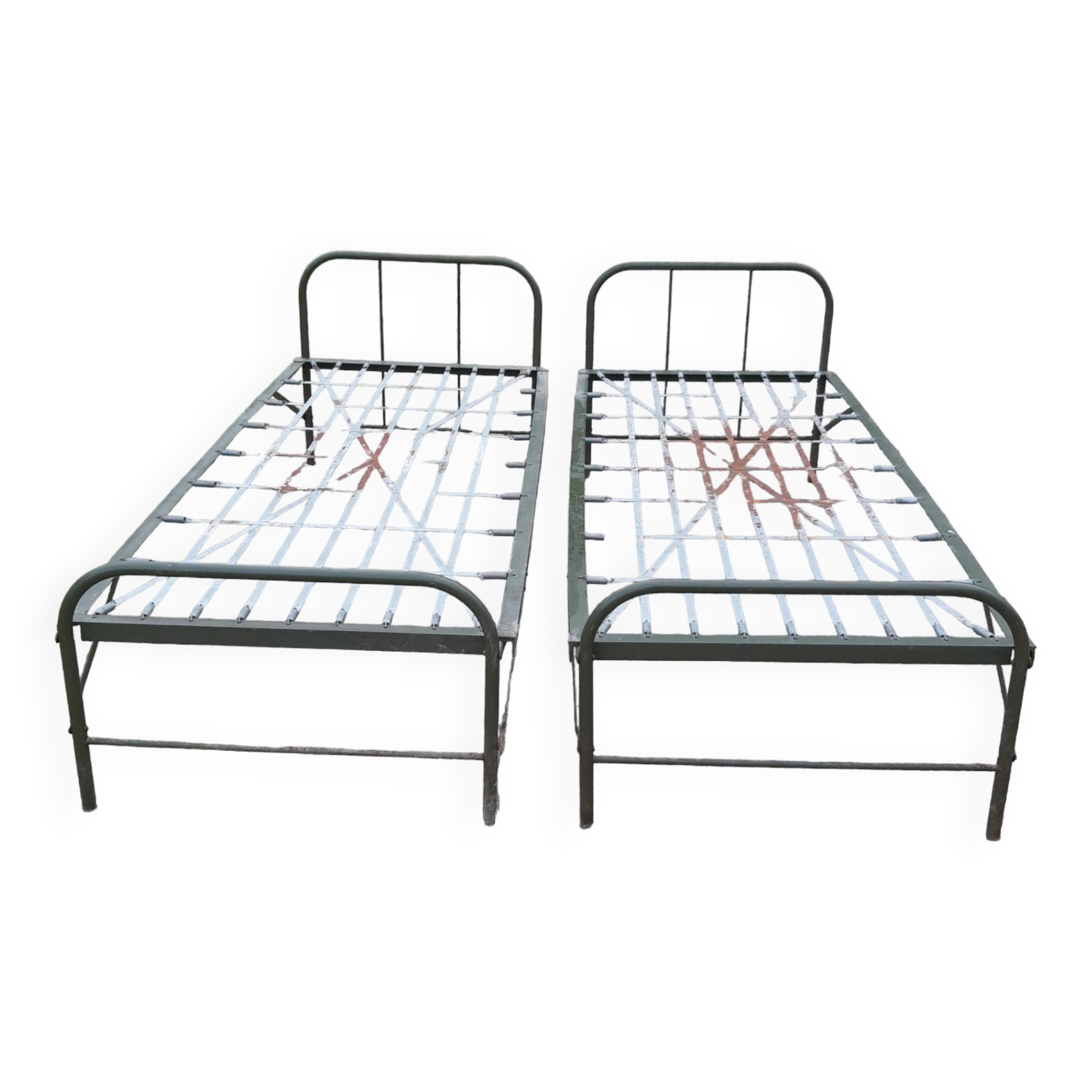 Pair of folding Camp Beds in 190/90