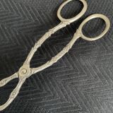 antique scissors asparagus ince - silver metal - decoration of a tower - France