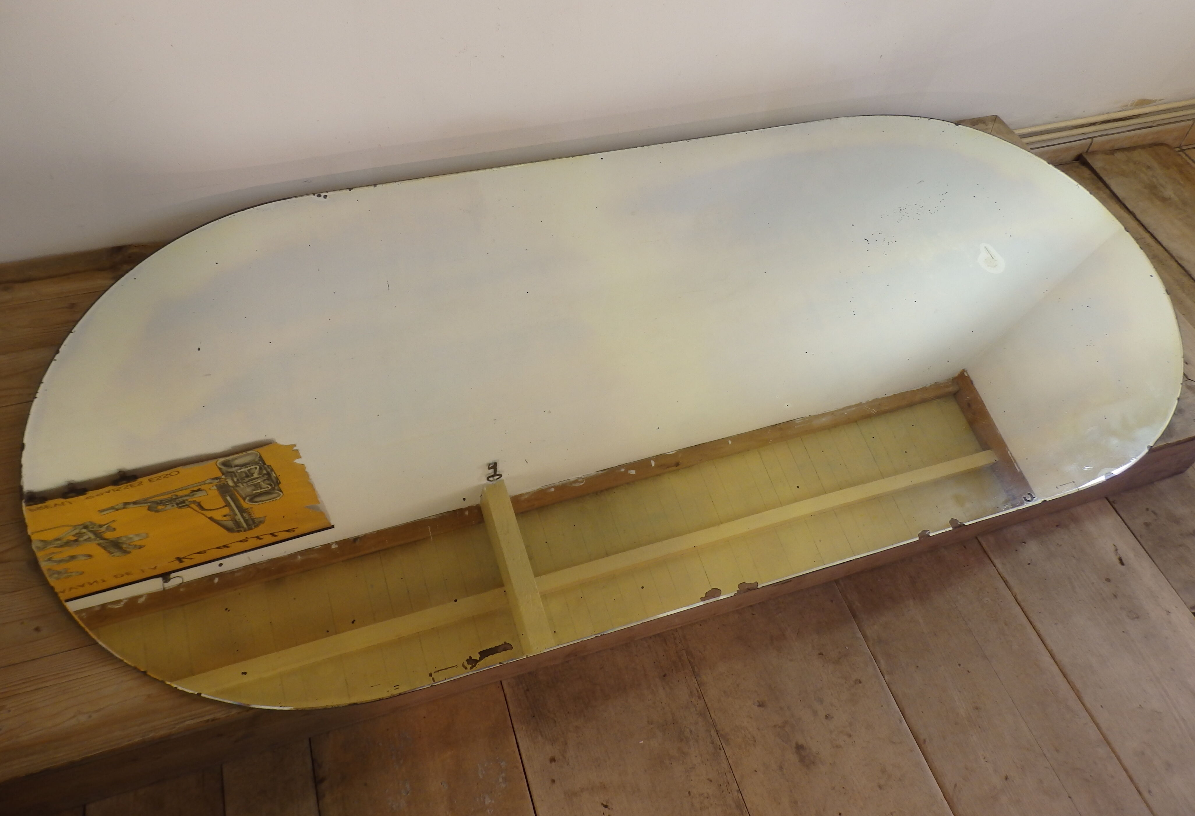 Mirror oval 194x87cm