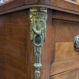 Transitional style inlaid chest of drawers