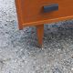 Vintage chest of drawers in gilded oak from the 50s 3 drawers feet bobbin