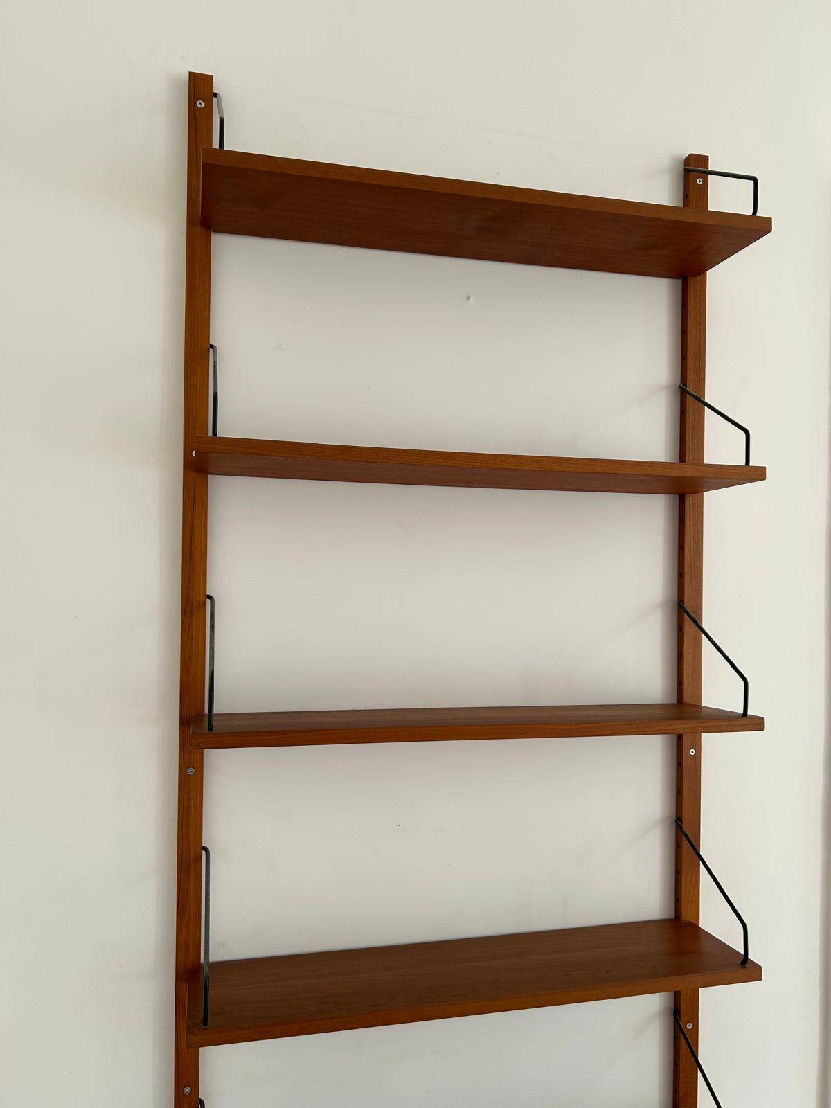 Teak wall shelves by Poul Cadovius, Denmark, 1960s.