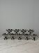 Set of 9 stainless steel bowls