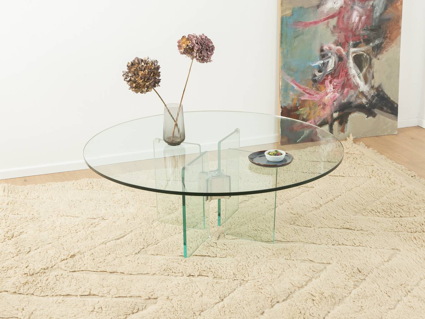 70s Glass Coffee Table by Peter Ghyczy