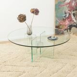 70s Glass Coffee Table by Peter Ghyczy