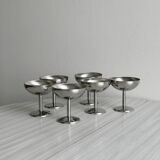 6 Letang Remy stainless steel footed bowls