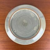 Vintage wall plate in West German pottery with rooster design, 1970s.