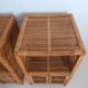 Paire de chevets en rotin vintage