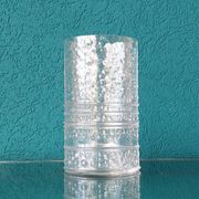 Vintage Structured Glass Vase by Willem Heesen for Leerdam Glass Factory