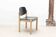 Curved wooden chair from the 1970s, Germany, black and beech.