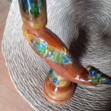 Vintage enamelled ceramic lamp base 1960