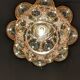 Amber bubble pendant lamp by Helena Tynell for Limburg 60s/70s