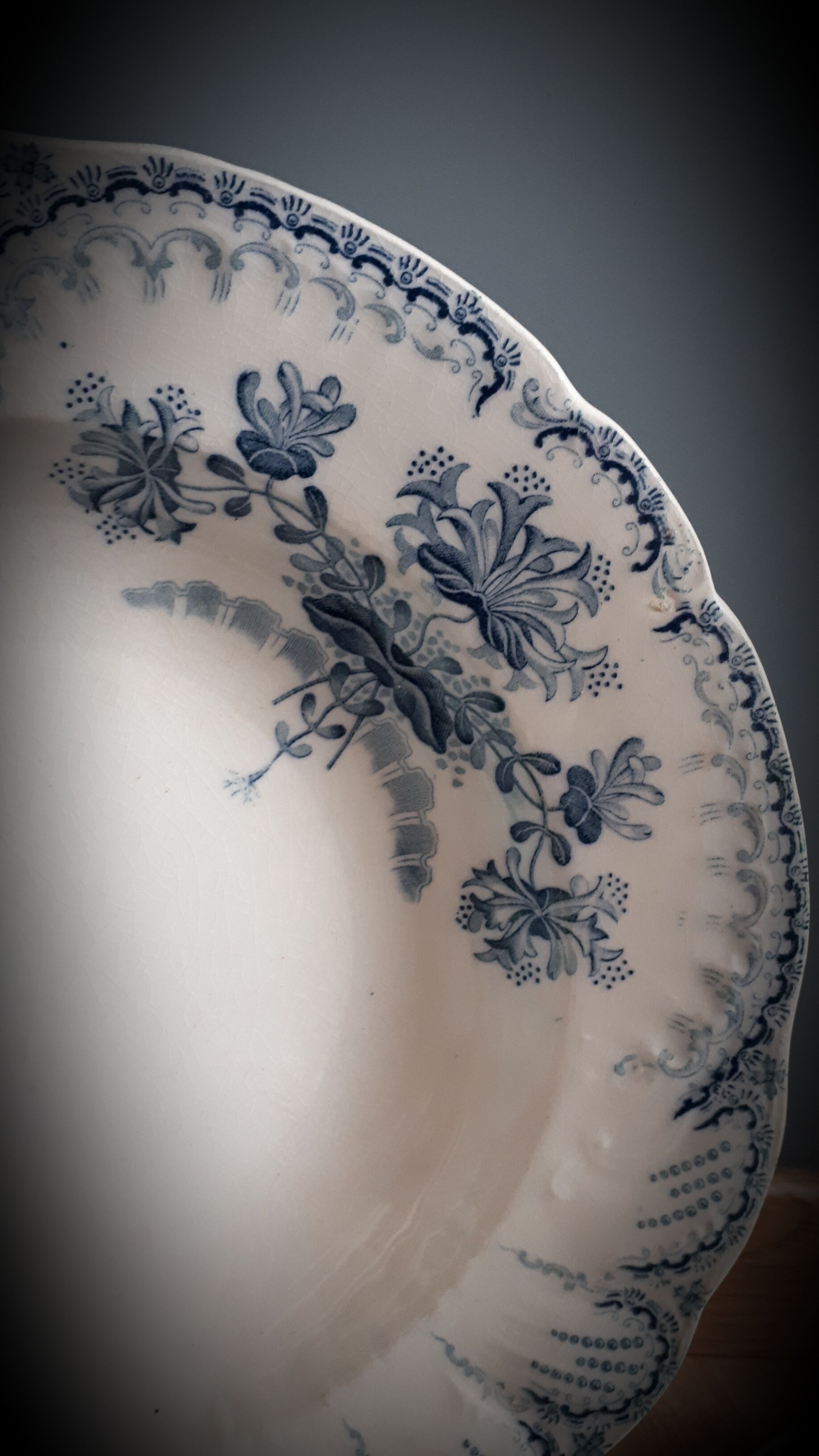 Set 6 hollow plates regency