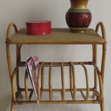 Bedside table and magazine rack wicker