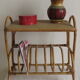 Bedside table and magazine rack wicker