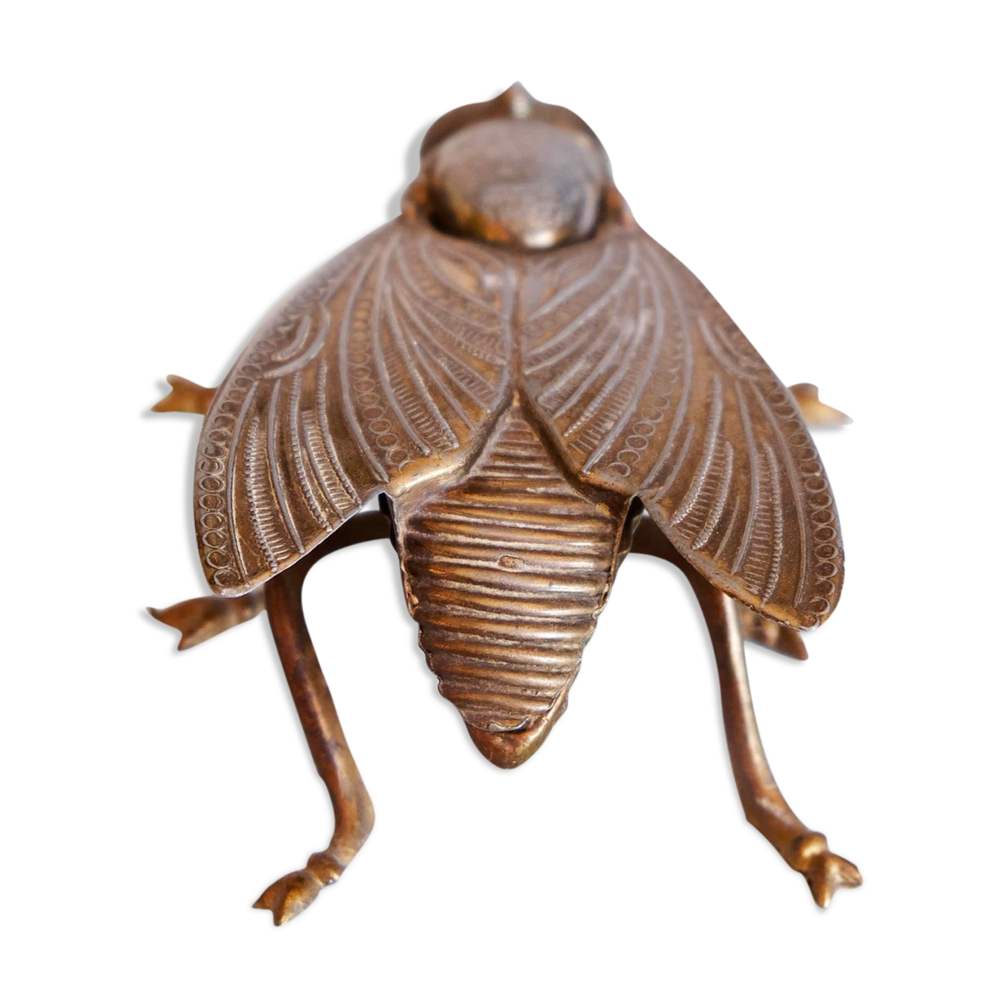 Ashtray fly brass vintage 1970