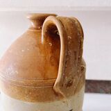 Old british rum jug 19th in stoneware
