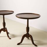 Pair of Mahogany side tables by Anton Kildeberg, Denmark 1960's