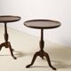Paire de tables d'appoint en acajou par Anton Kildeberg, Danemark, années 1960.