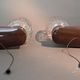 Pair of bedside sconces with RZB leuchten cords 1960 made in Germany