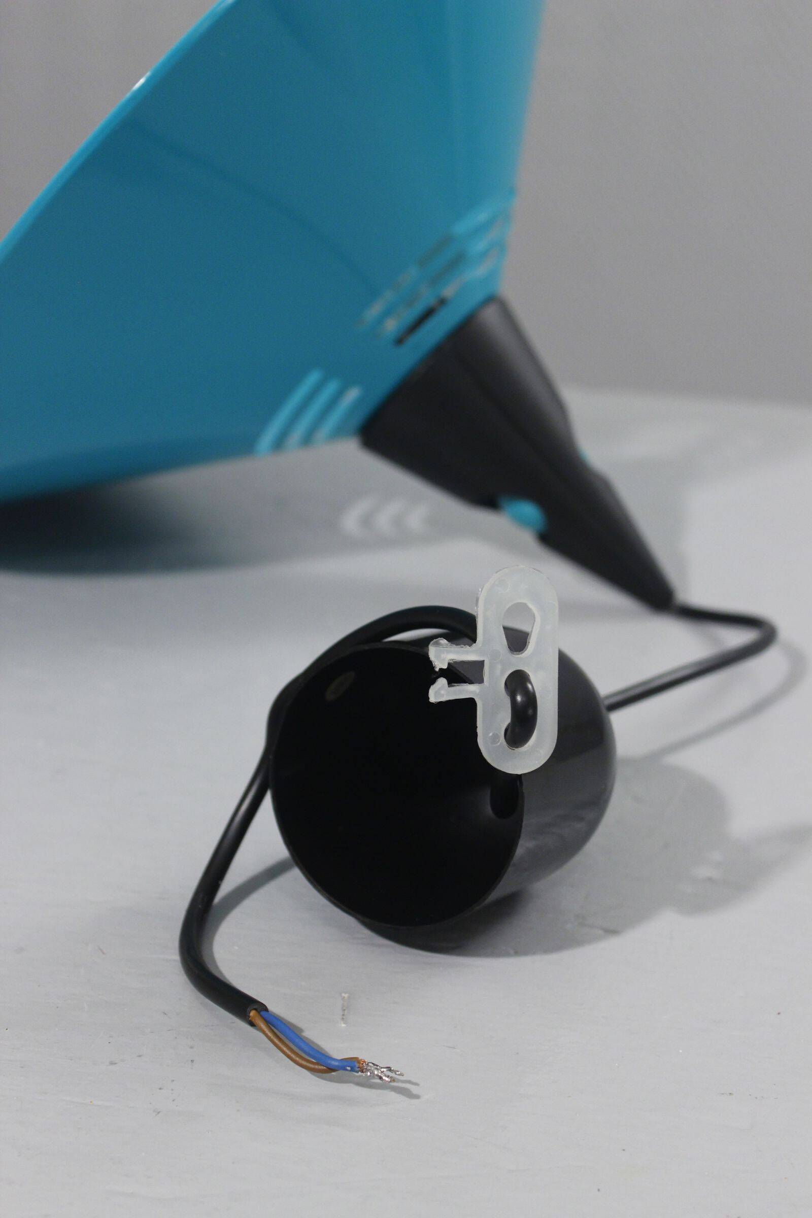 Post-modern suspension lamp Memphis metal & plastic design Brilliant 1980s