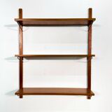 Danish Mid Century Teak Shelving System | Set of 3 Wall Shelves | Scandinav