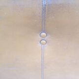 Pair of 2-seater fawn leather sofas Brunati Italian Design 1980