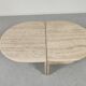 Paire de tables basse en travertin italie 1980s