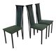 Vintage dining chairs modern design 80's set of four