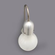 Wall lamp with glass diffuser by Stilux Milano, 1960s.