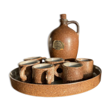 Stoneware liqueur service