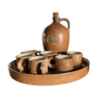 Stoneware liqueur service