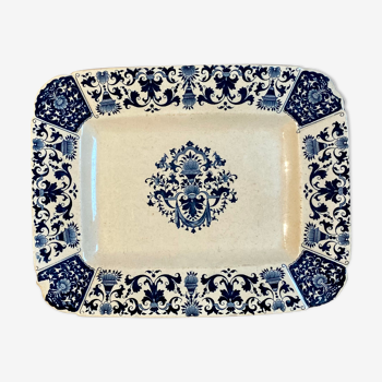 Rectangular dish, Manufacture de Gien model Blue square