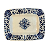 Plat rectangulaire, Manufacture de Gien modèle Carré bleu