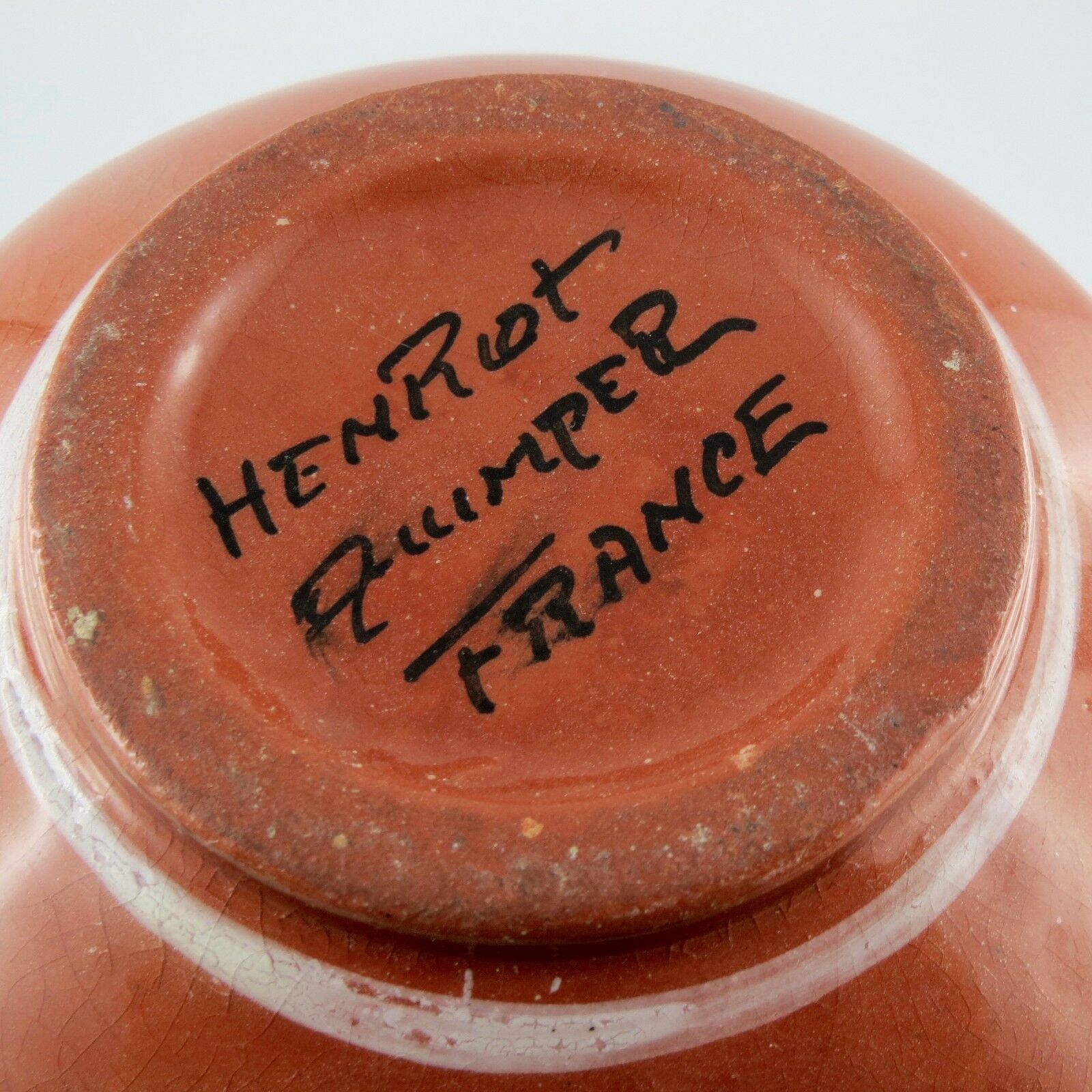 Quimper hb henriot art/deco/odetta/ceramic 20th ear vase