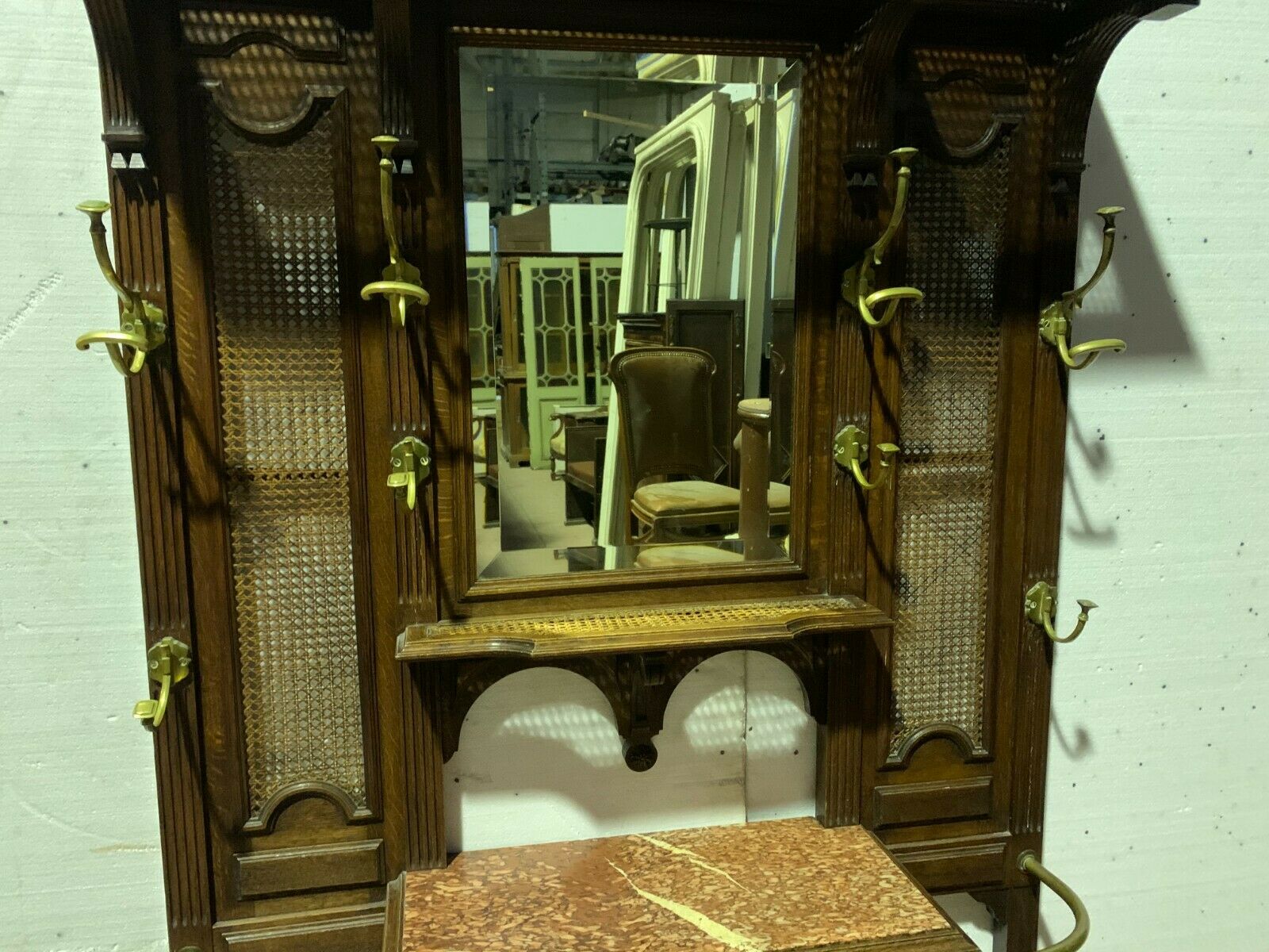 Louis XVI-style console coat rack Patères in 20th century bronze