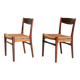 Pair of Scandinavian teak chairs, 1960s