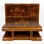 Meuble bar Art Déco en noyer, Wilhelm Mosurski - années 30