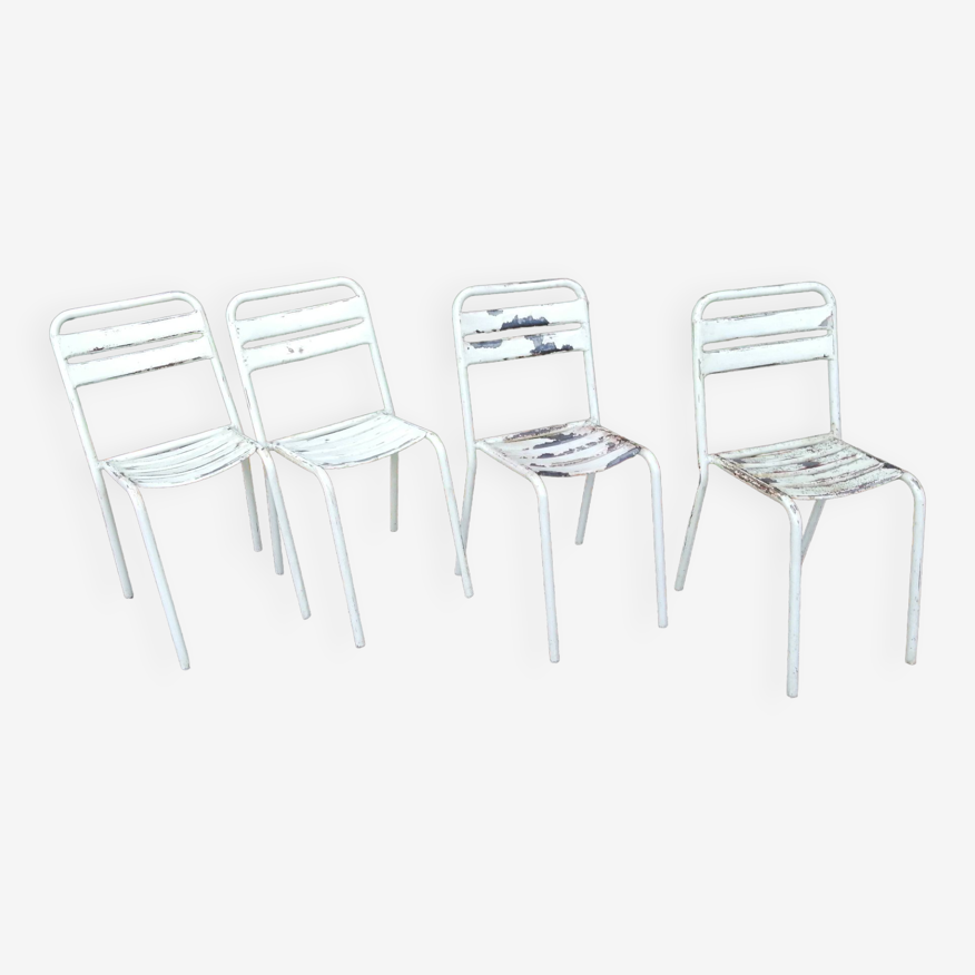 Set de 4 chaise Tolix T2 french bistro | Selency