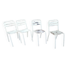 Set of 4 Tolix T2 French bistro chairs