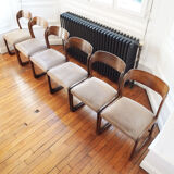 Suite of 6 Baumann sled chairs