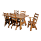Brutalist dining chairs | vintage chairs | 1950s | oak