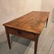 Antique French oak dining table with pine top – 19th century