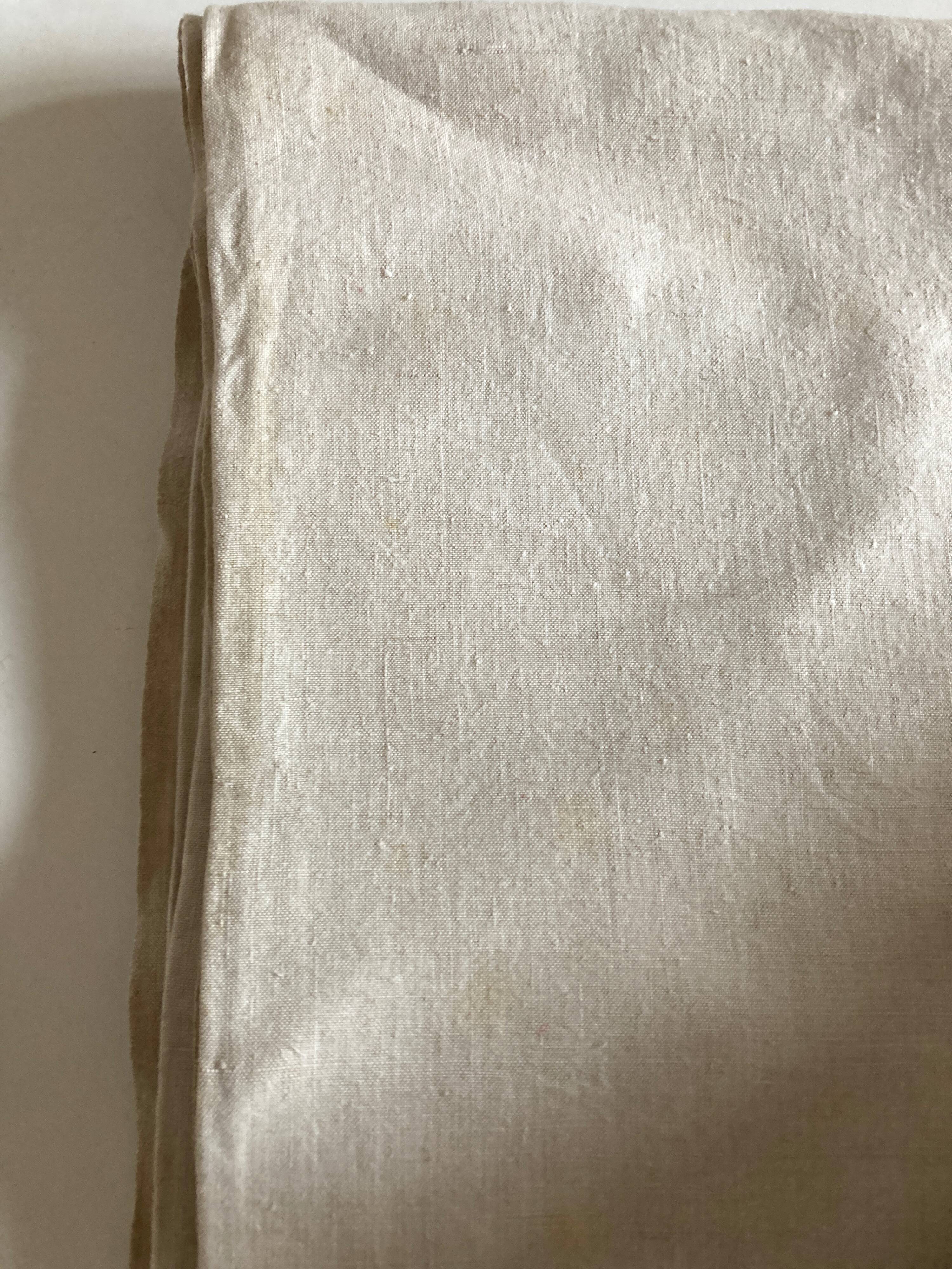 Country sheet 19th in fine linen canvas not sold reserve linen