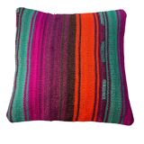 Housse de coussin kilim turc vintage, 40 x 40 cm
