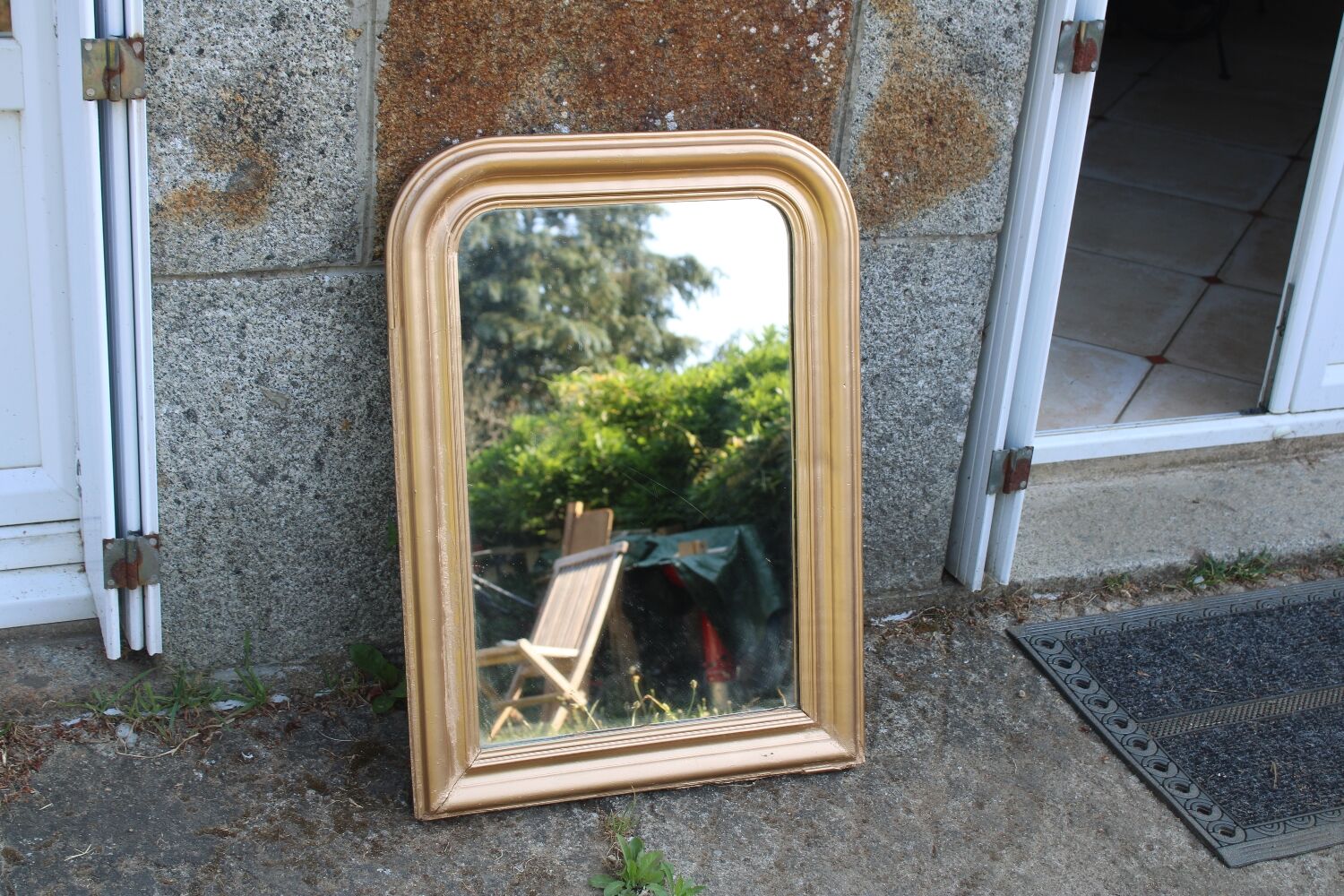 Louis Philippe gilded antique mirror