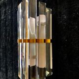 Venini sconce glass and gilded structure